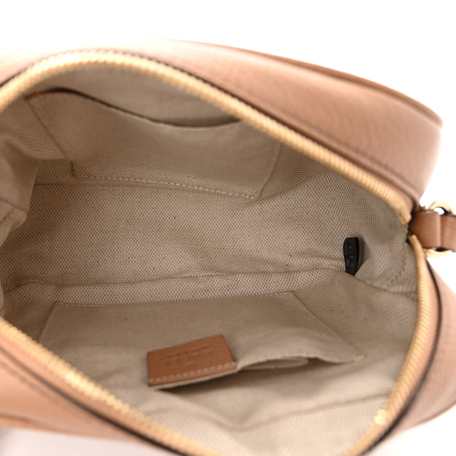 Gucci Pebbled Calfskin Small Soho Disco Bag Camelia 5 of 11