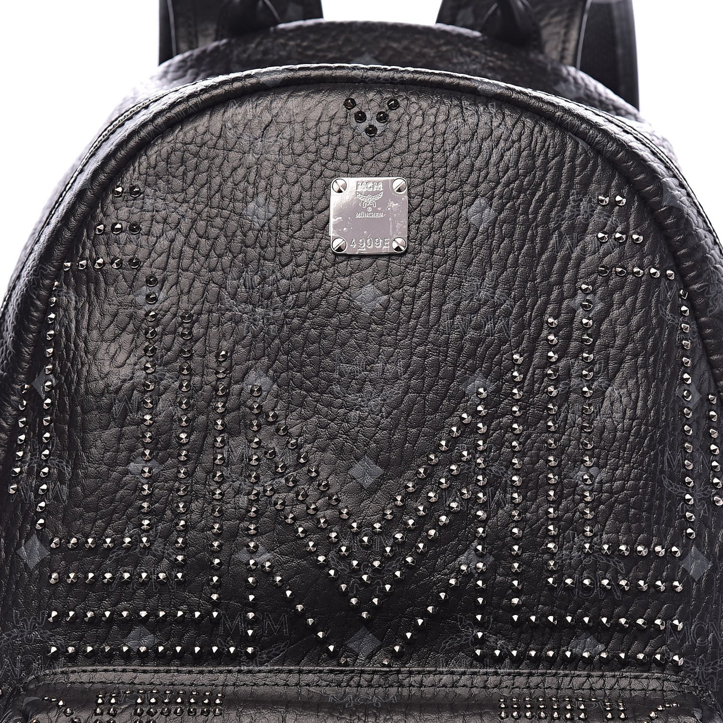 Visetos Studded Medium Backpack Black