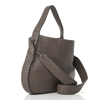 Bottega Veneta Nappa Intrecciato City Hobo Steel 2 of 12