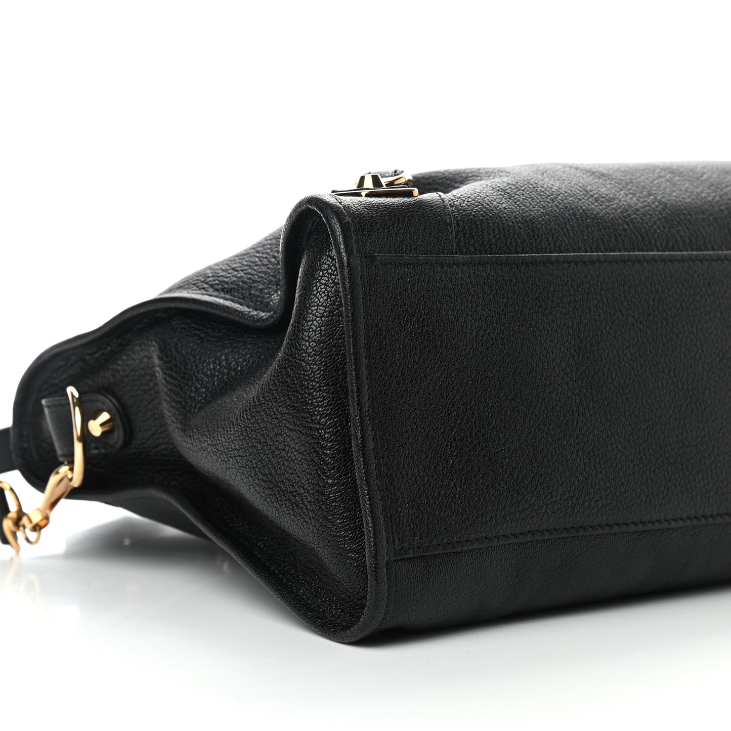 Chevre Gold Metallic Edge Hardware City Black