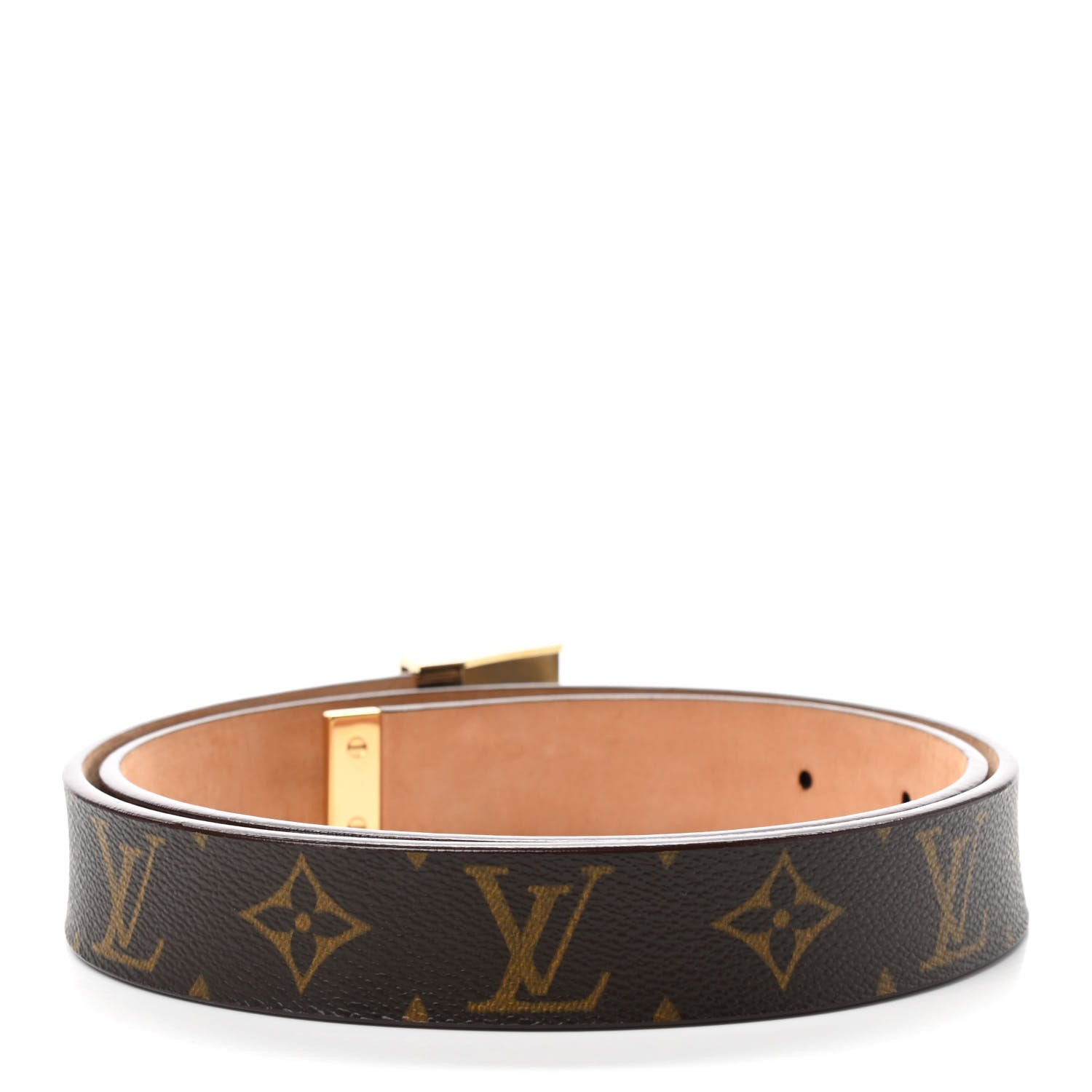Louis Vuitton Monogram Ceinture Belt Gold Buckle 90 36 2 of 8