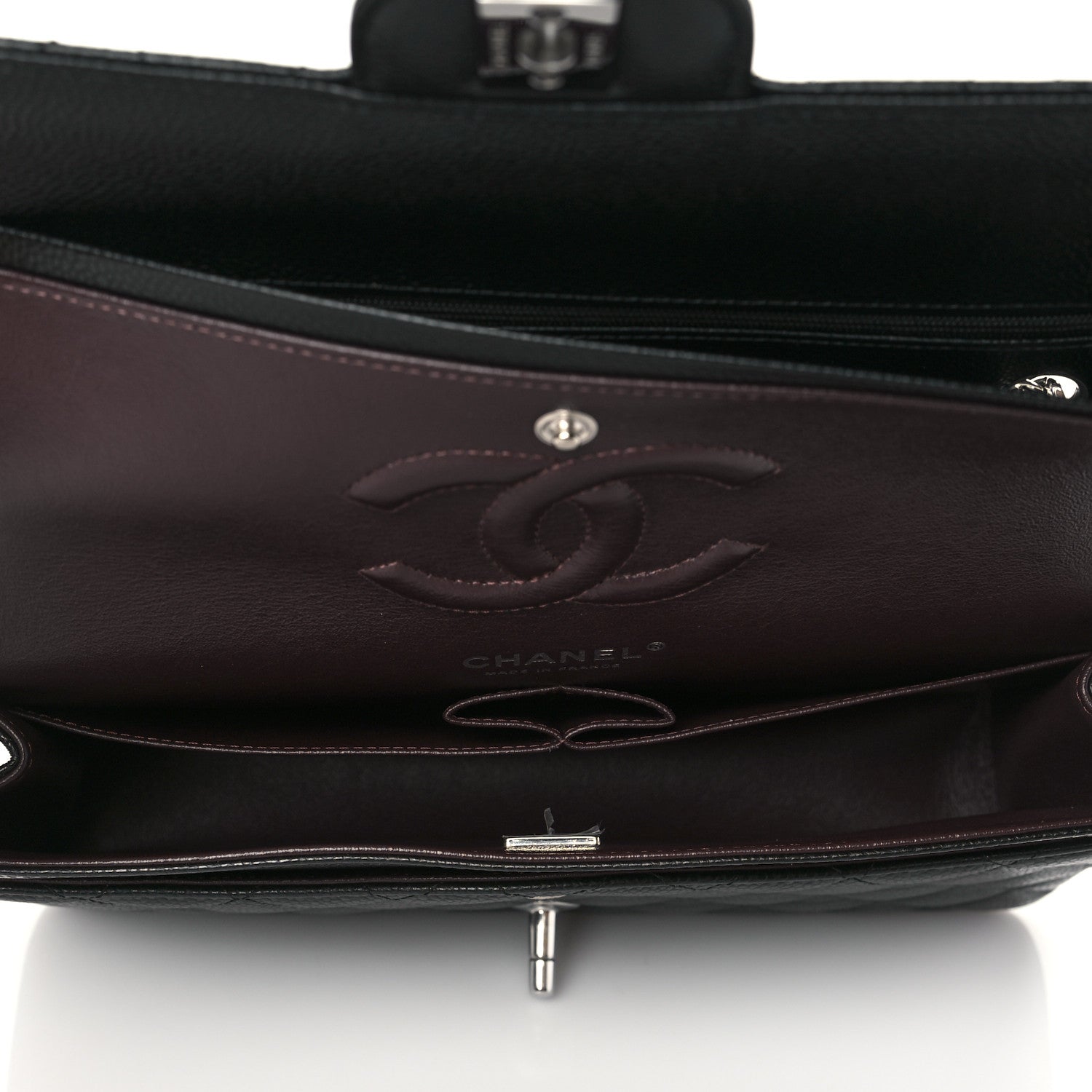 Chanel Caviar Quilted Medium Double Flap Black 5 of 10