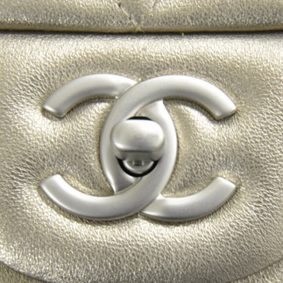 Chanel Lambskin Quilted Jumbo Flap Metallic Bronze 11 of 11