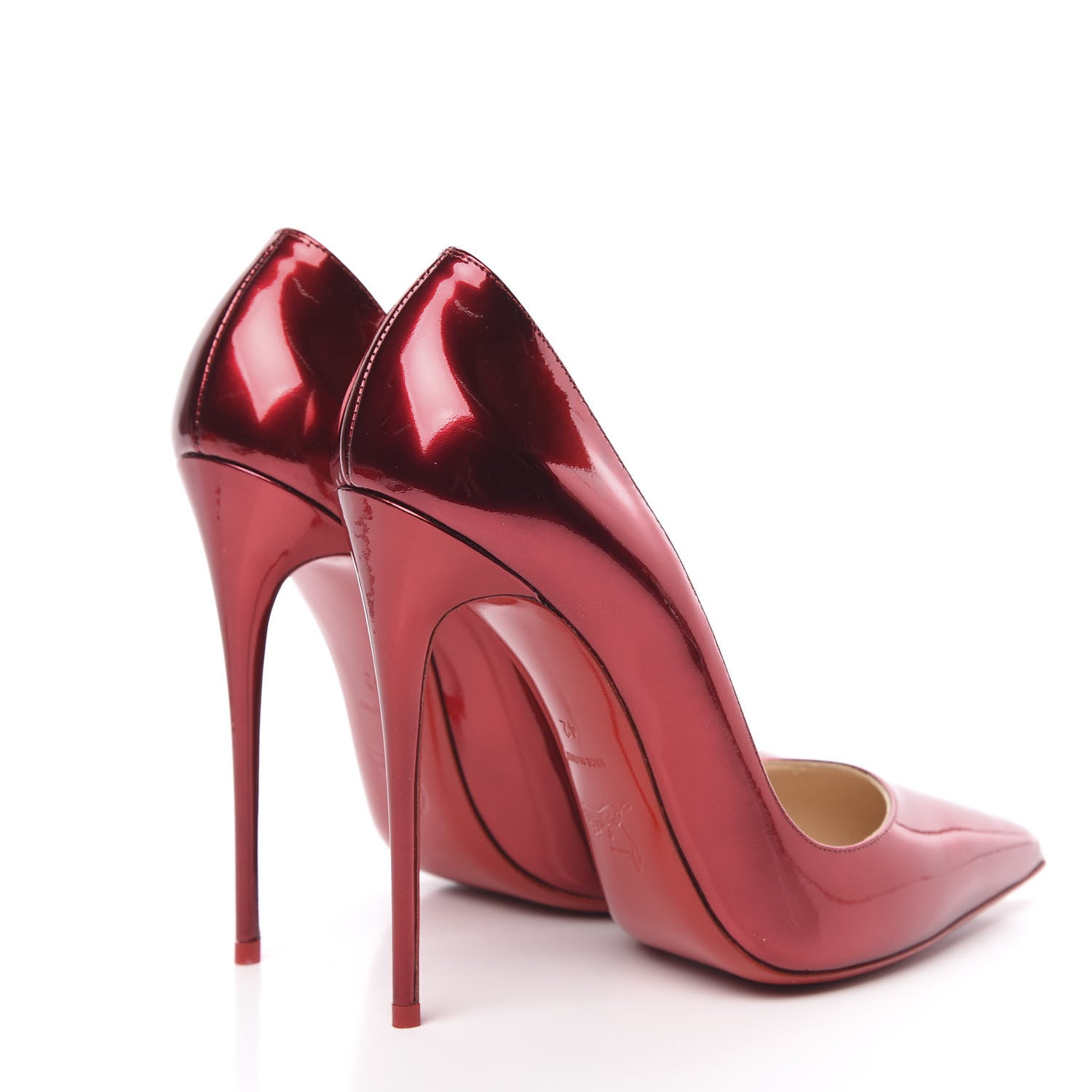 Christian Louboutin Metallic Patent So Kate 120 Pumps 42 Loubi 4 of 7