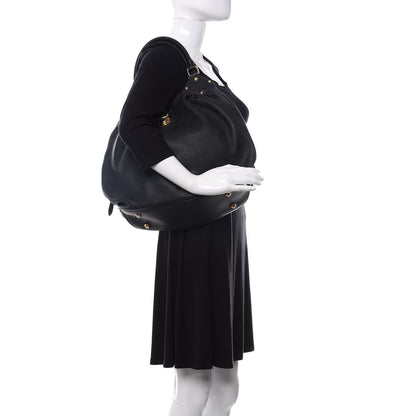 Louis Vuitton Mahina L Black 2 of 9