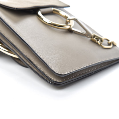 Chloe Suede Calfskin Mini Faye Bracelet Bag Motty Grey 8 of 9