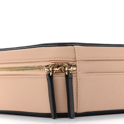 Chanel Caviar Quilted Medium CC Filigree Vanity Case Beige Black 8 of 9