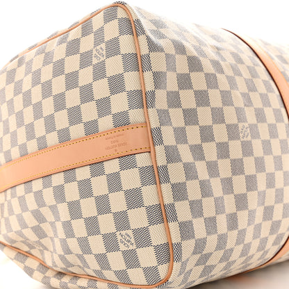 Louis Vuitton Damier Azur Keepall Bandouliere 55 8 of 10