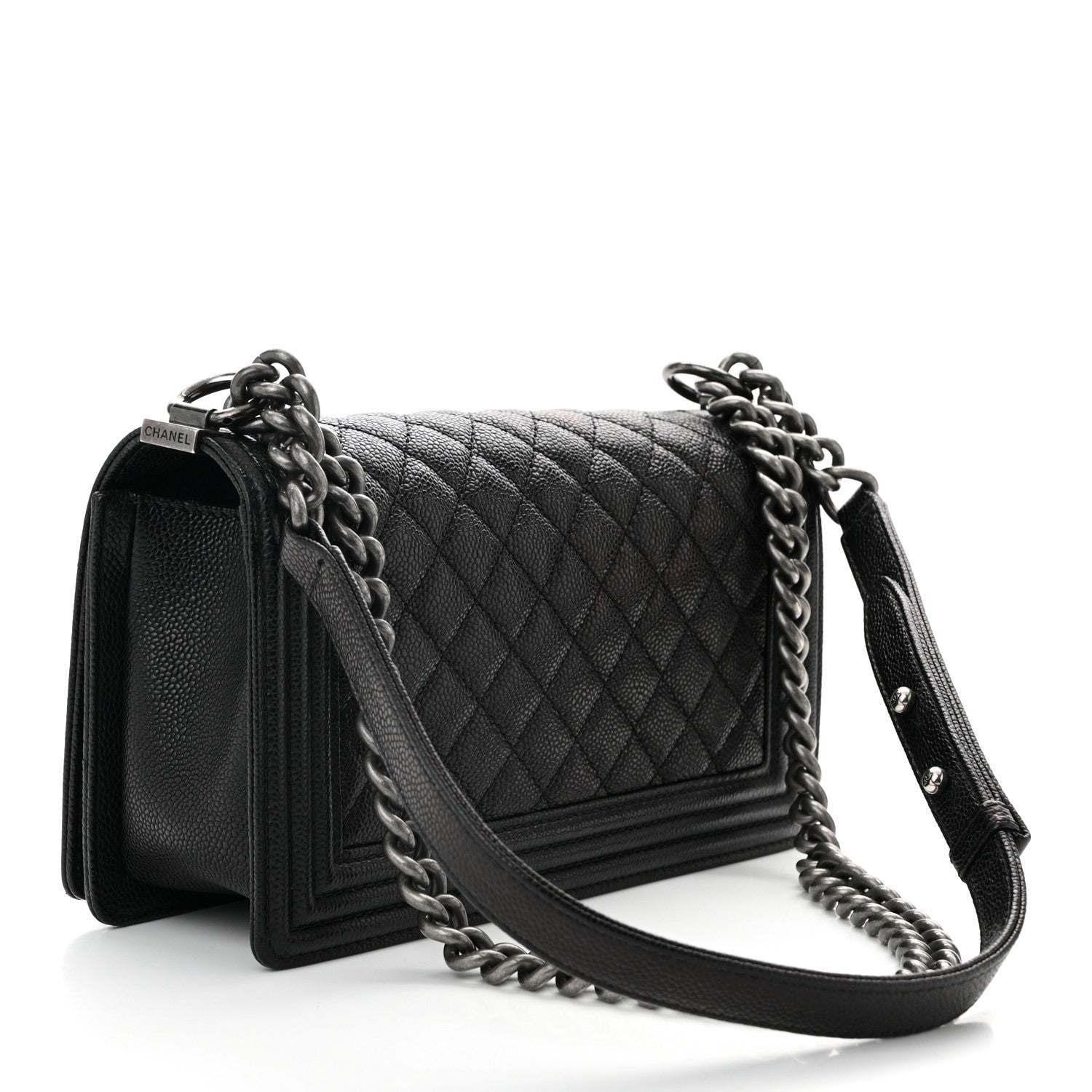 Chanel Caviar Quilted Medium Boy Flap Black 3 of 11
