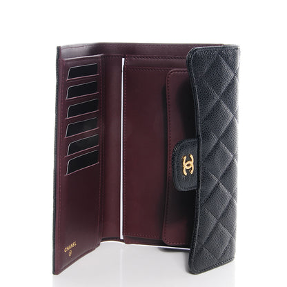 Chanel Caviar Quilted Large Flap Wallet Black 6 of 9