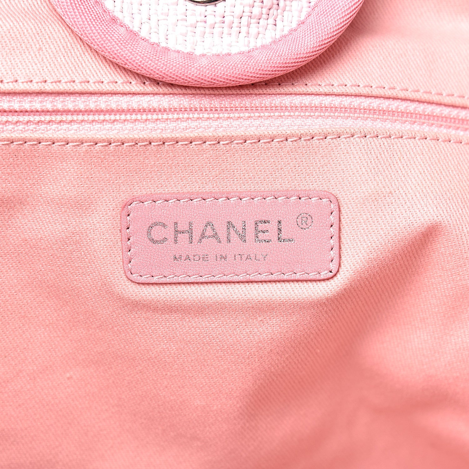 Chanel Canvas Medium Deauville Tote Pink 6 of 11