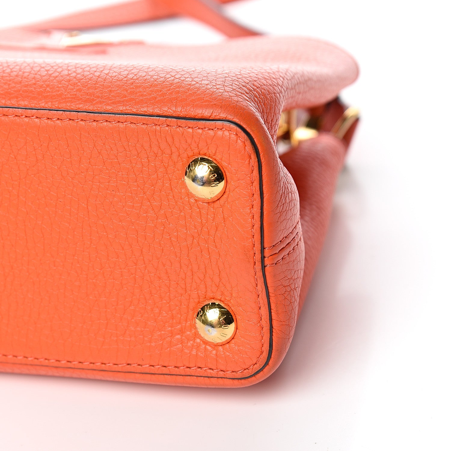 Louis Vuitton Taurillon Capucines BB Clementine 8 of 10