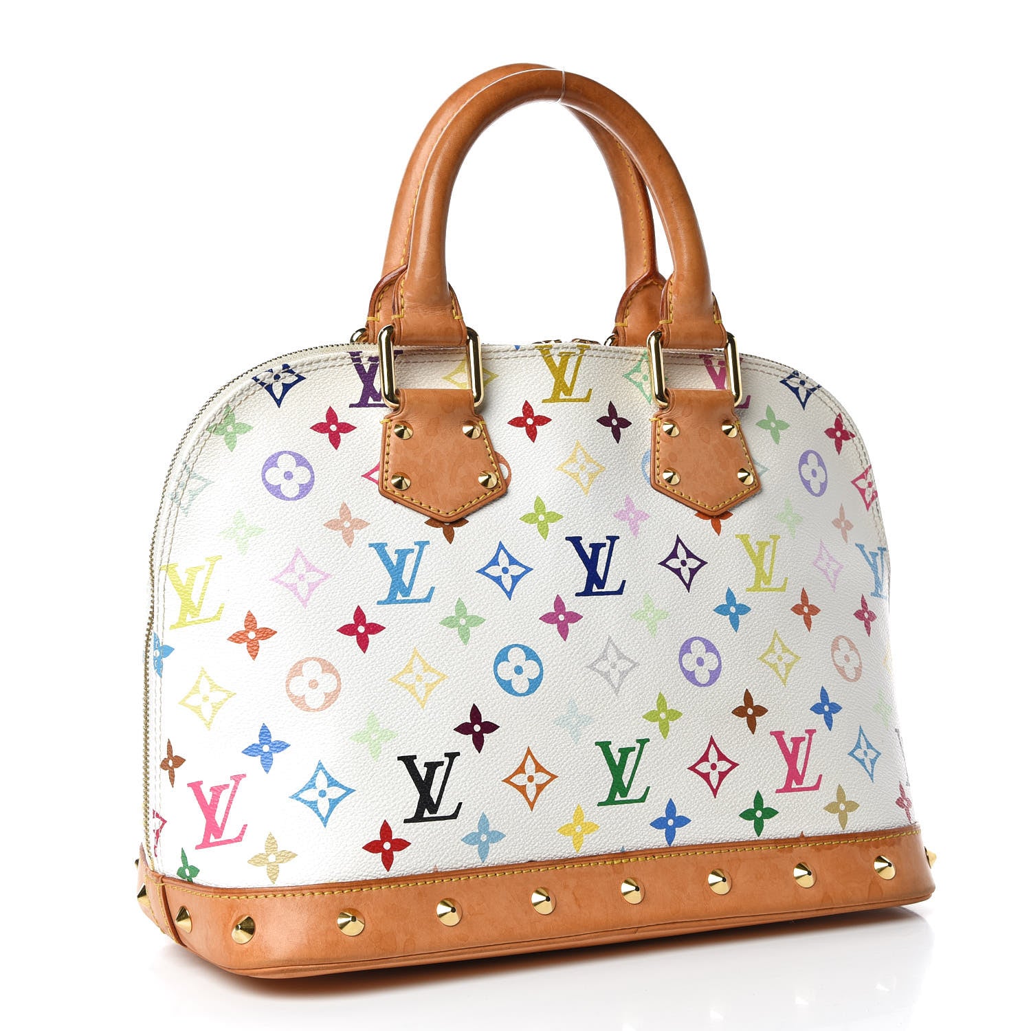 Louis Vuitton Monogram Multicolor Alma White 3 of 19