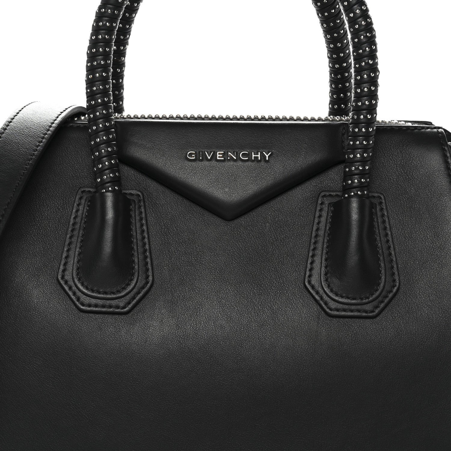 Givenchy Calfskin Small Studded Antigona Black 8 of 11