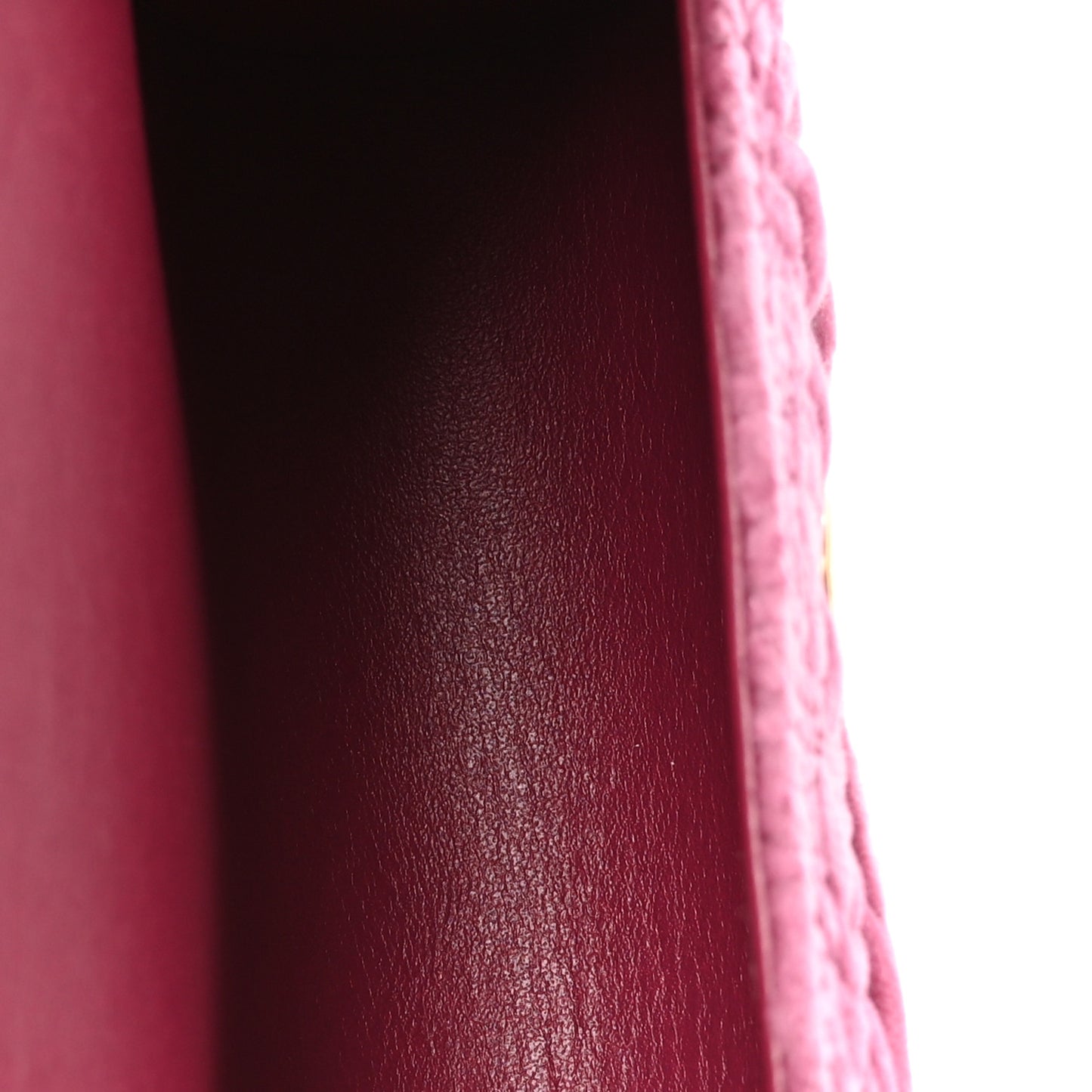 Velvet Camellia Embossed Jewel Belt Card Holder With Chain Pink