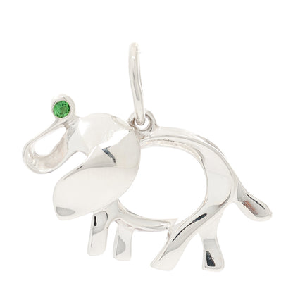 Tiffany Sterling Silver Tsavorite Save the Wild Elephant Charm 1 of 3