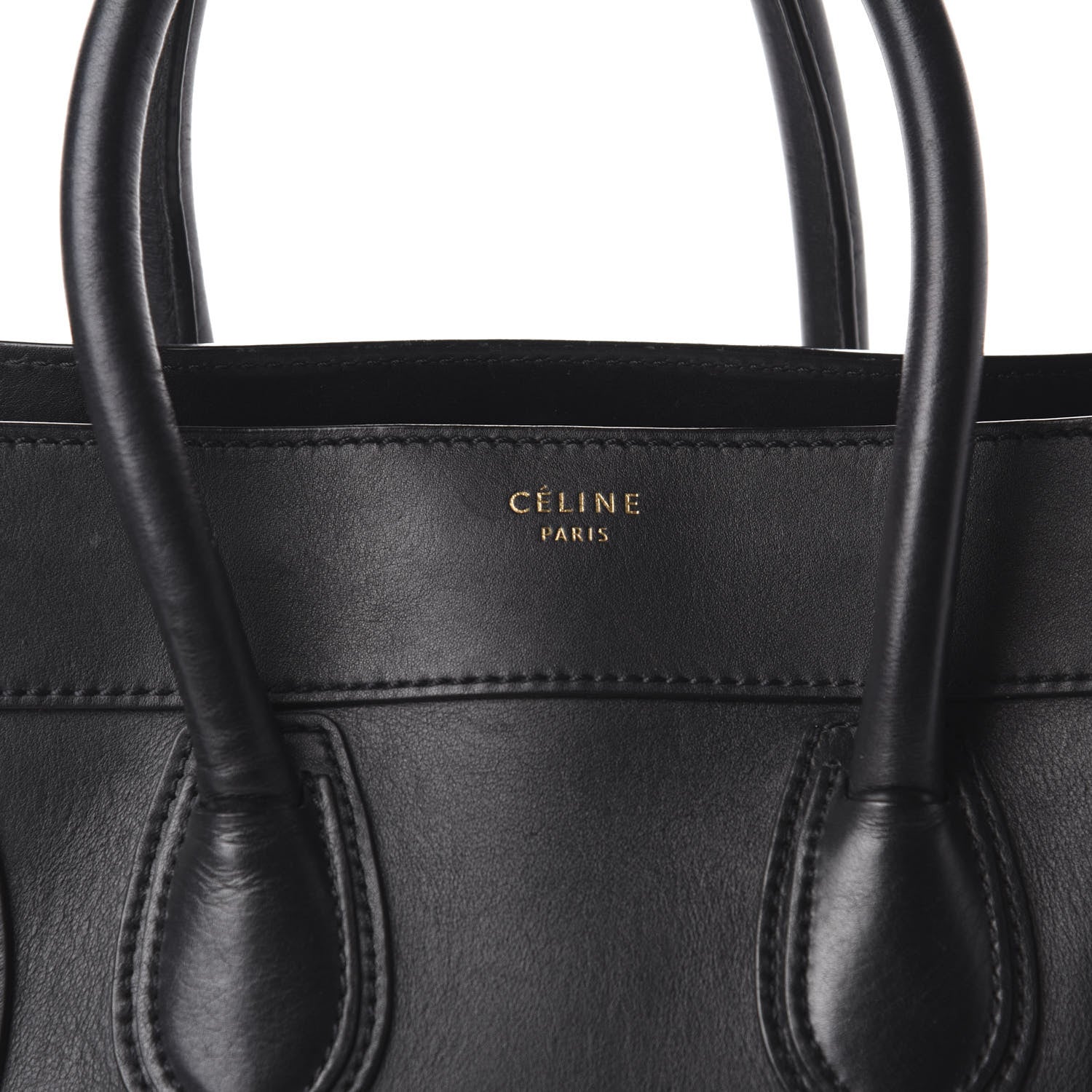 Celine Smooth Calfskin Mini Luggage Black 9 of 9
