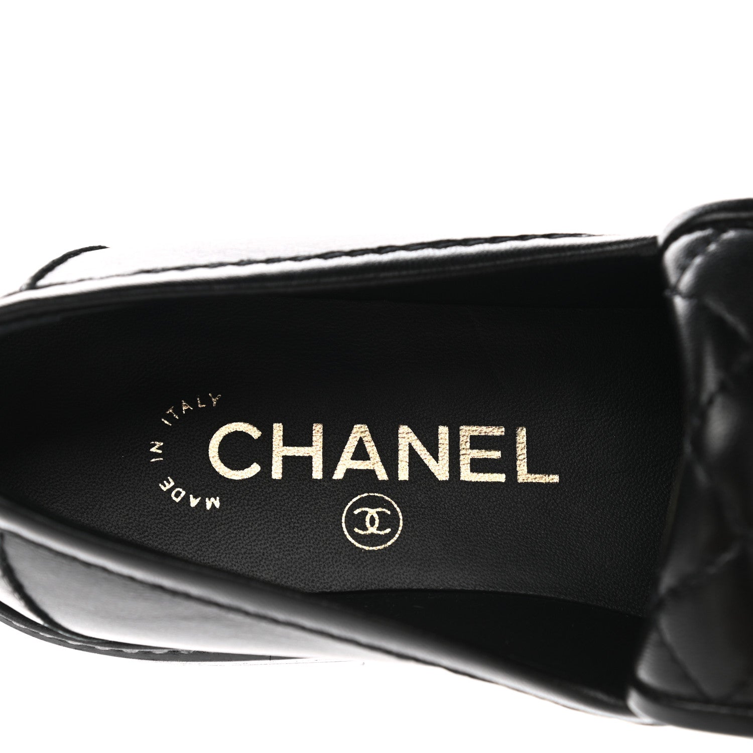 Chanel Lambskin Quilted CC Turnlock Loafers 36 Black 7 of 9