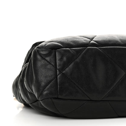 Chanel Lambskin Quilted Large Chanel 19 Flap Black 14 of 18