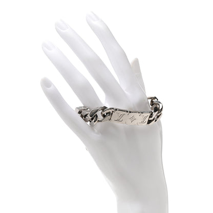 Louis Vuitton Zamac Palladium Monogram Chain Bracelet Silver 2 of 4