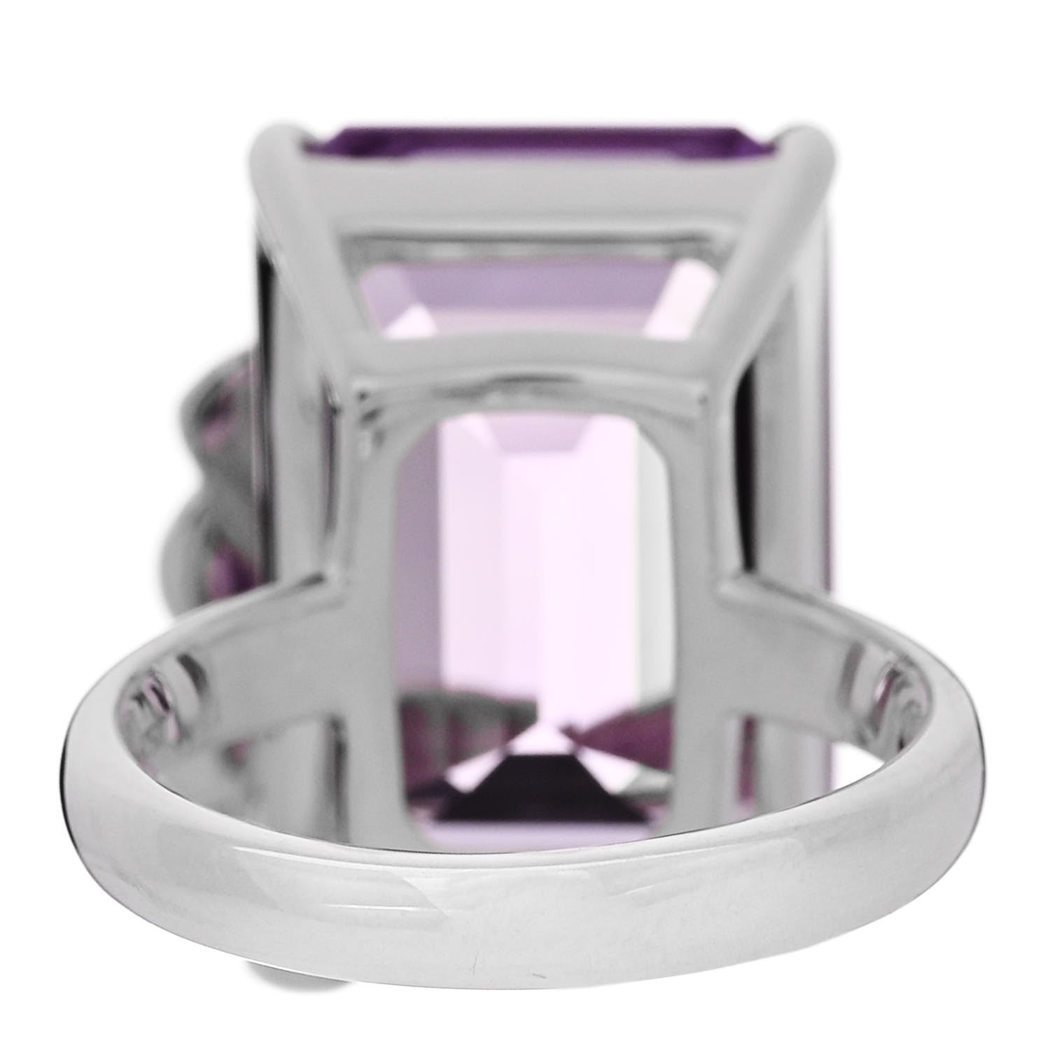 Tiffany Sterling Silver 18K Rose Gold Amethyst Return to Tiffany Love Bugs Butterfly Ring 52 6 4 of 6