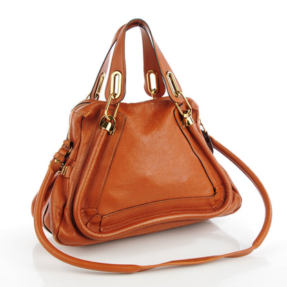 Chloe Calfskin Medium Military Paraty Caramel 2 of 8