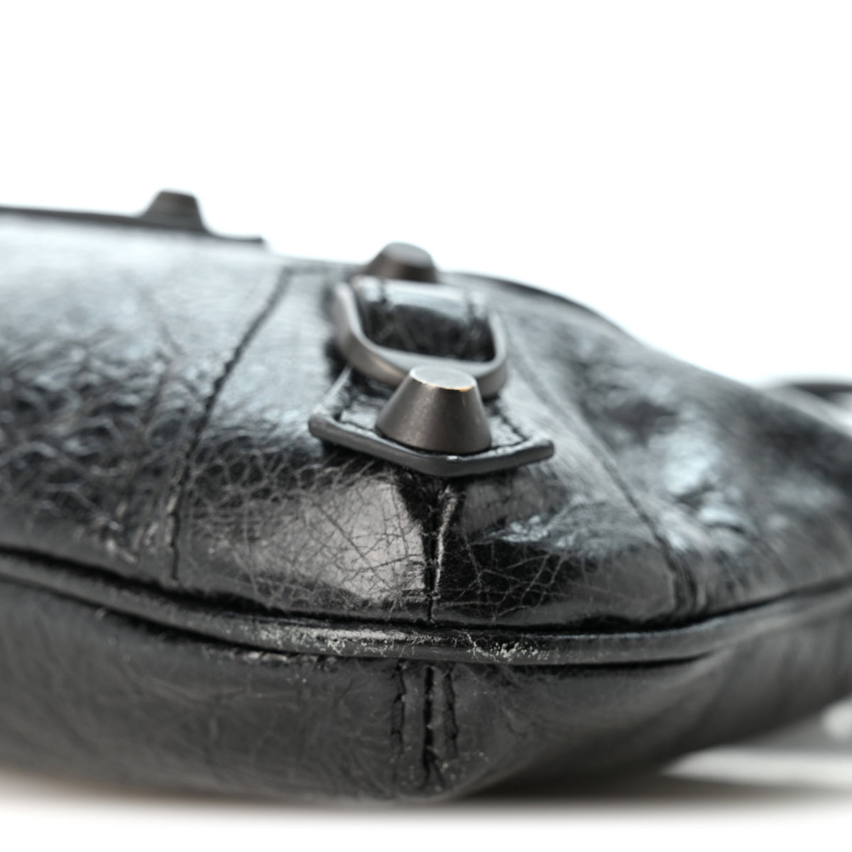 Agneau Arena Classic Hardware Le City Pouch On Strap Black