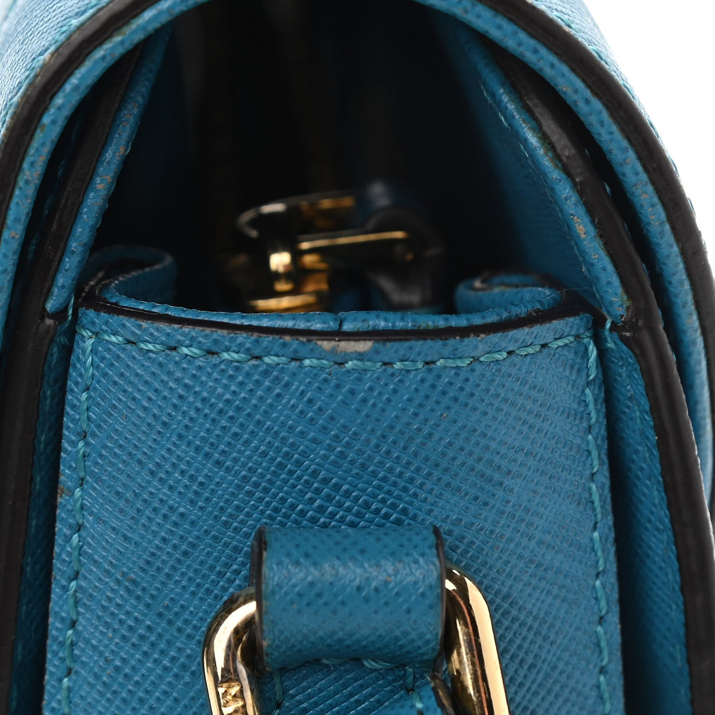 Saffiano Crossbody Bag Blue