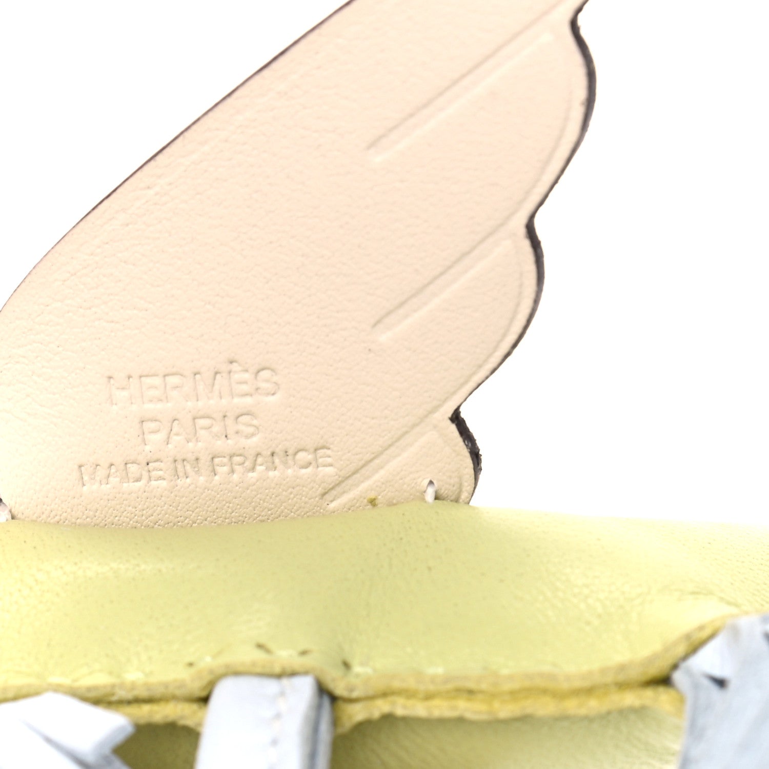 Hermes Milo Lambskin Grigri Rodeo Pegase Horse Bag Charm PM Jaune Bourgeon Bleu Brume Nata 3 of 4