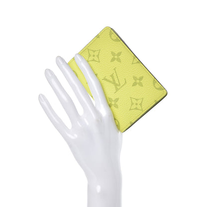 Louis Vuitton Monogram Taiga Pocket Organizer Yellow 2 of 7