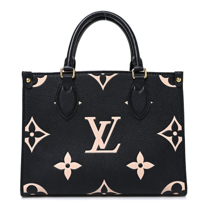 Louis Vuitton Empreinte Monogram Giant Onthego PM Black Beige 1 of 11