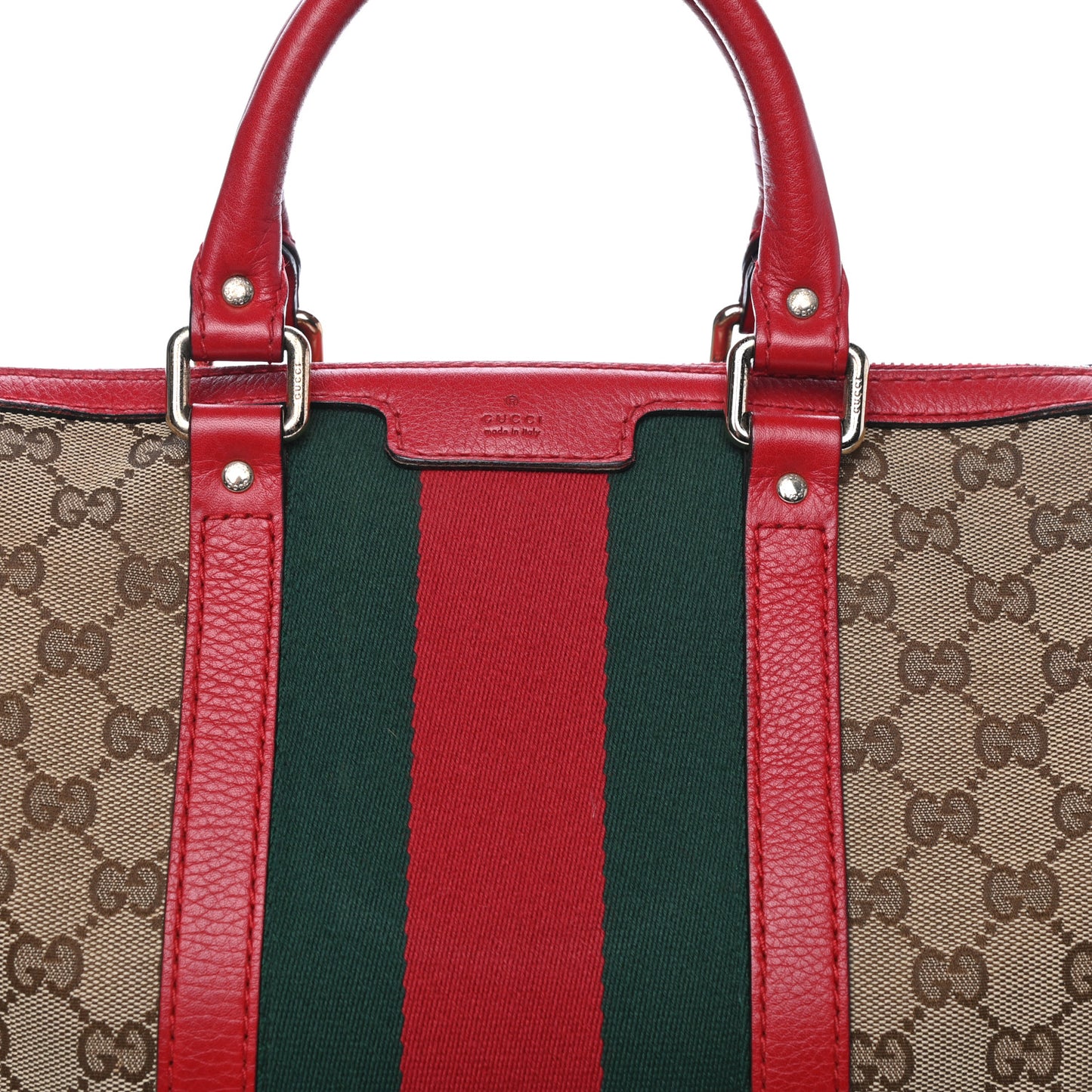 Monogram Vintage Web Medium Boston Red