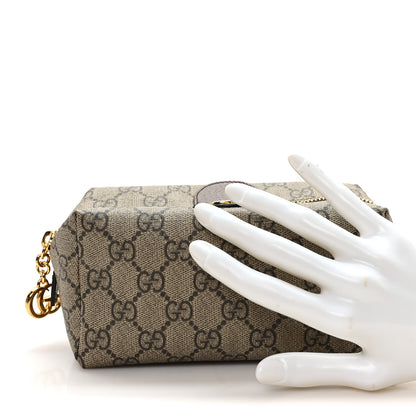 Gucci Soft GG Supreme Monogram Calfskin Medium Ophidia Cosmetic Case Beige Ebony New Acero 2 of 7