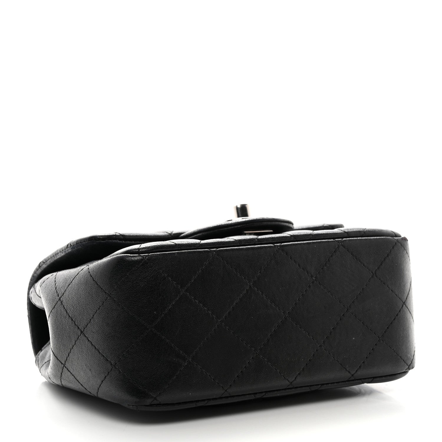Chanel Lambskin Quilted Mini Square Flap Black 4 of 13