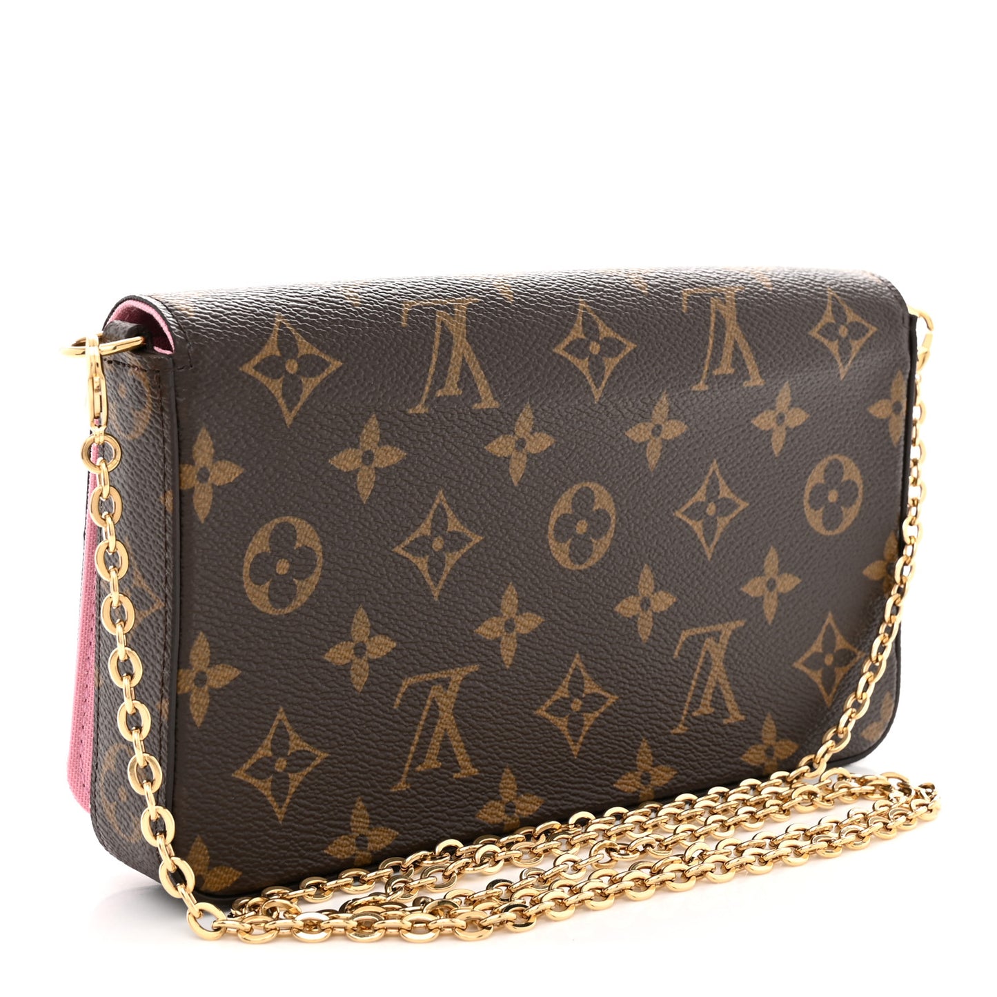 Monogram 2022 Christmas Animation Paris Pochette Felicie Chain Wallet Pink
