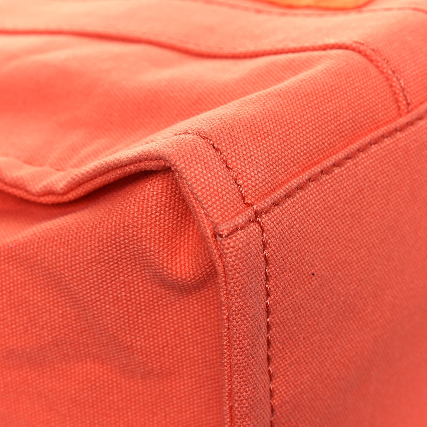 Cotton Canvas Medium The Traveler Tote Bag Orange