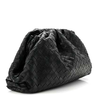 Bottega Veneta Nappa Maxi Intreccio The Pouch Oversized Clutch Black 3 of 10