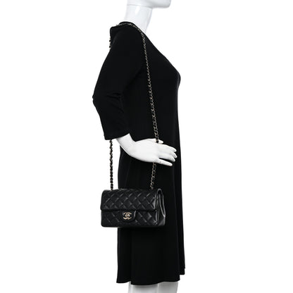 Chanel Lambskin Quilted Mini Rectangular Flap Black 2 of 13