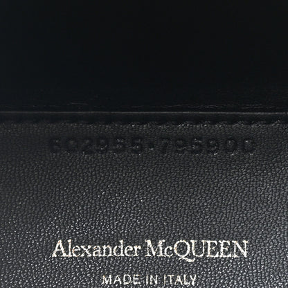 Alexander McQueen Calfskin The Rise Mini Bucket Bag White Black 7 of 11
