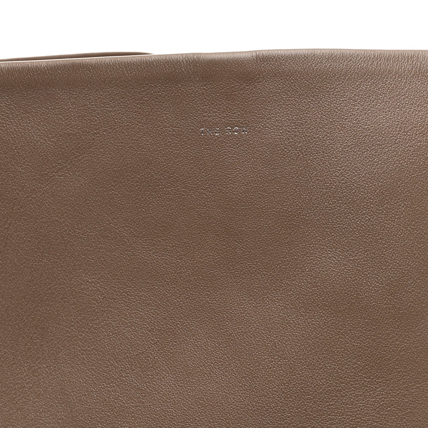 The Row Grained Calfskin Large N/S Park Tote Dark Taupe 8 of 10