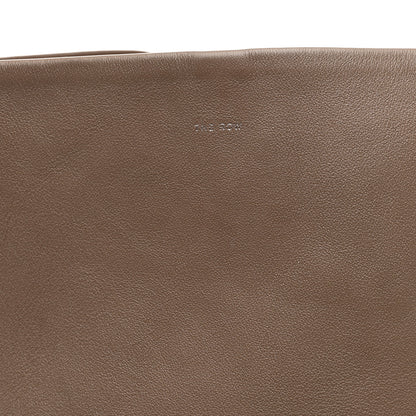 The Row Grained Calfskin Large N/S Park Tote Dark Taupe 8 of 10
