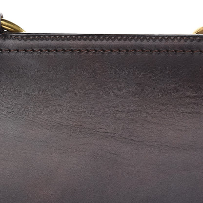 Burberry Haymarket Check Large Bridle Saddle Bag Dark Clove Brown 14 of 14