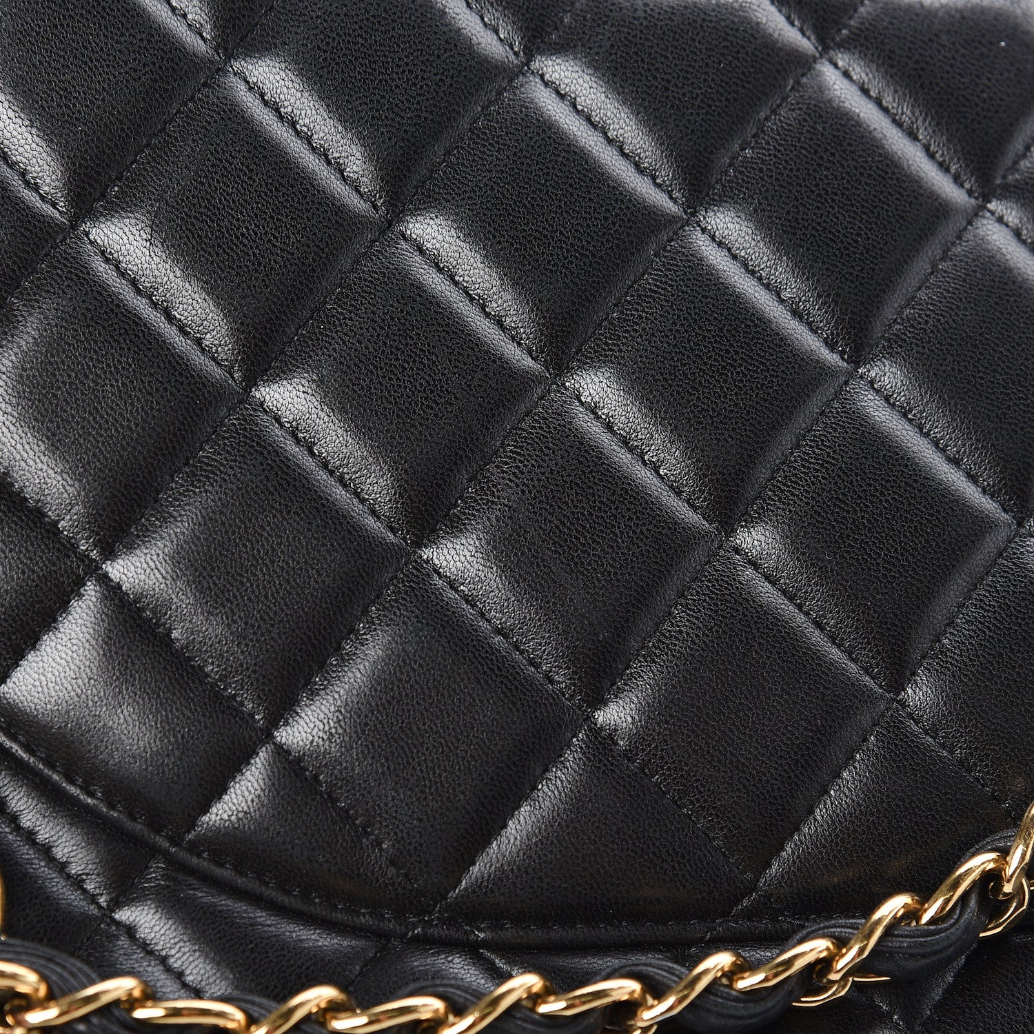 Chanel Lambskin Quilted Maxi Double Flap Black 12 of 17