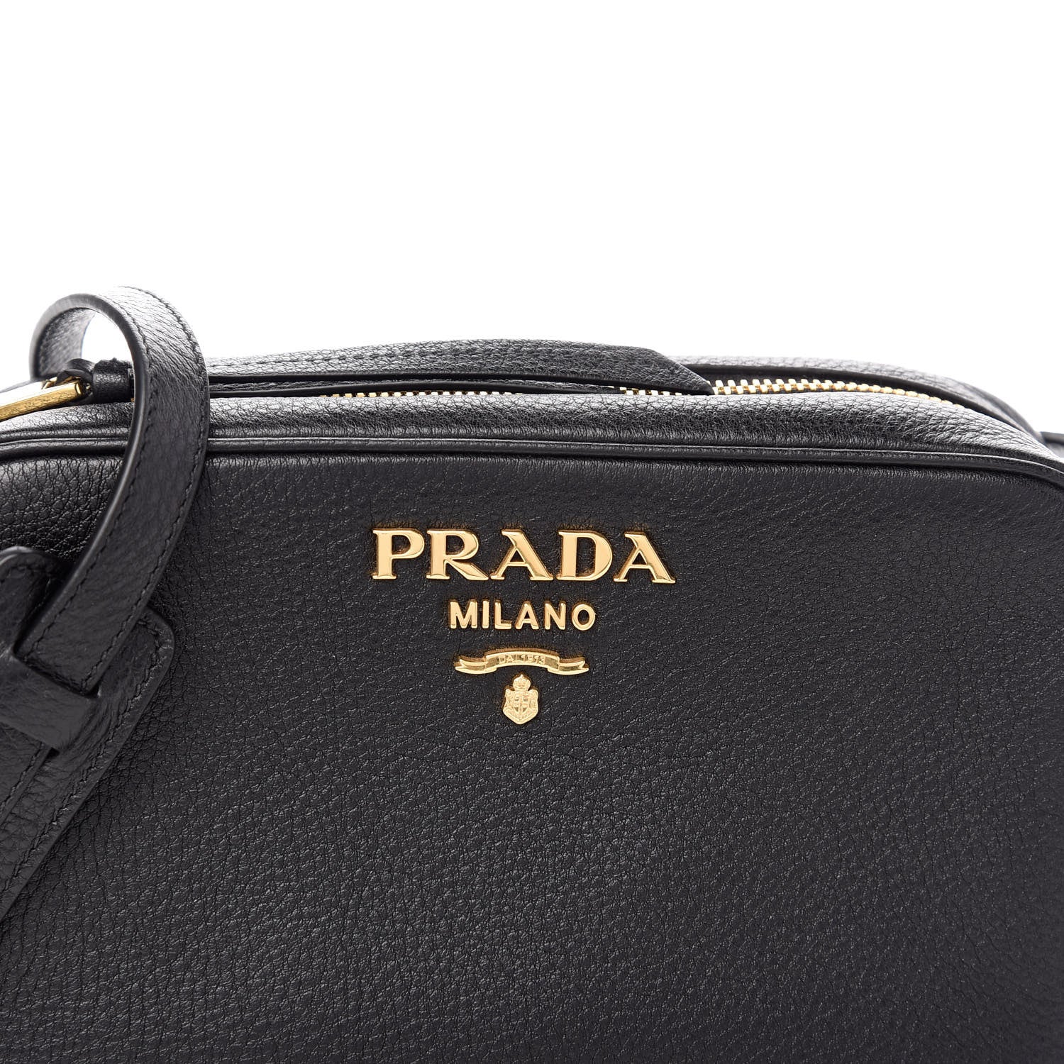 Prada Vitello Daino Camera Crossbody Black 9 of 9