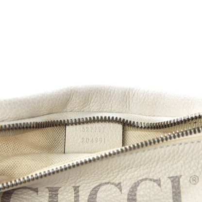 Gucci Grained Calfskin Small Logo Belt Bag White 10 of 11