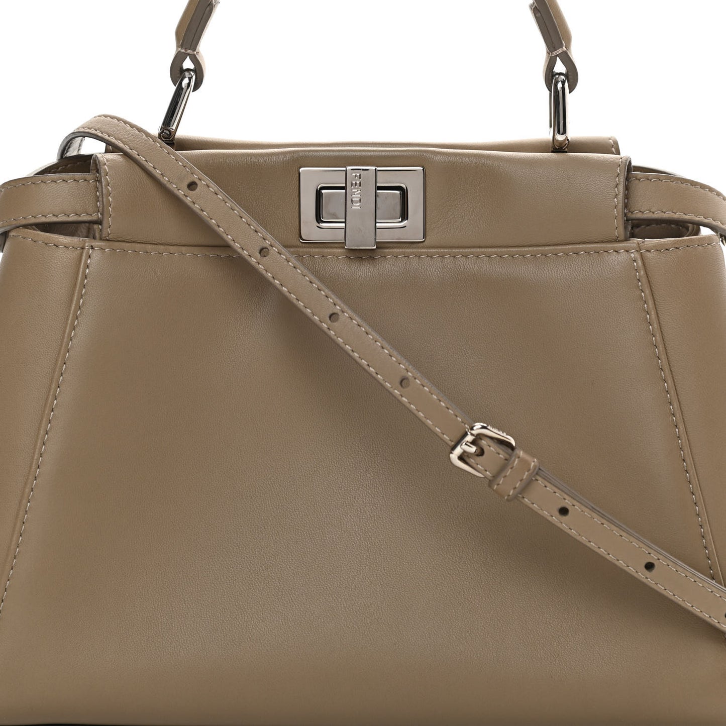 Nappa Mini Peekaboo Iconic Satchel Tortora