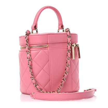Chanel Lambskin Quilted Trendy Vanity Case Pink 3 of 10