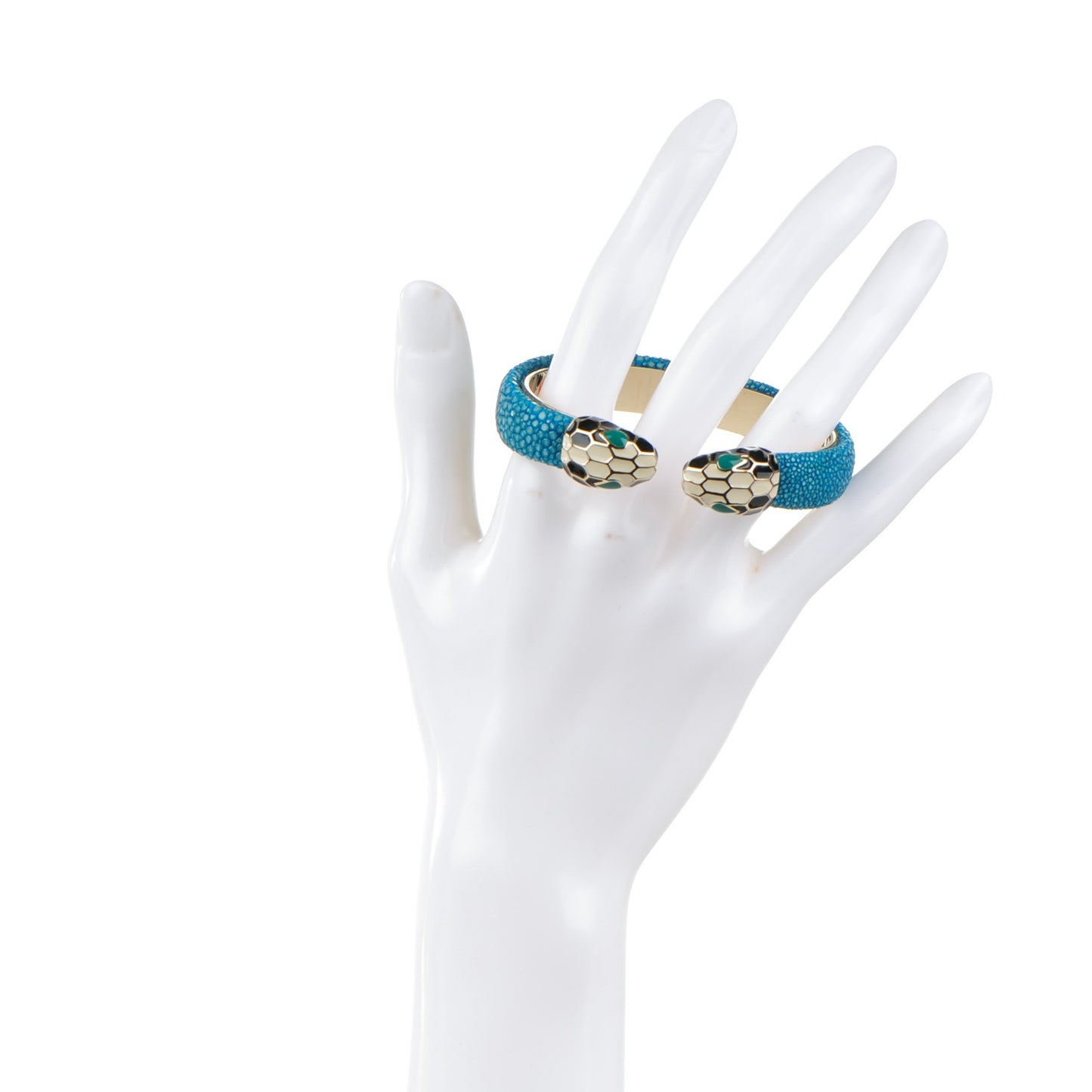 Galuchat Serpenti Forever S Bracelet Blue