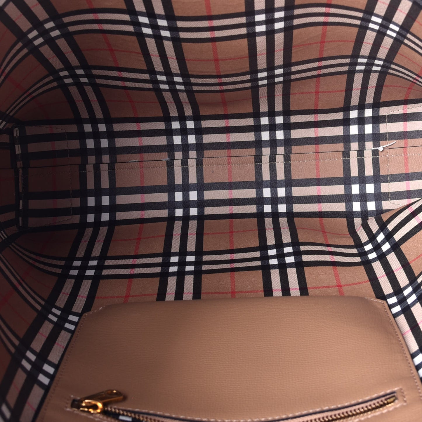 Calfskin Embossed Crest Large Tote Light Camel