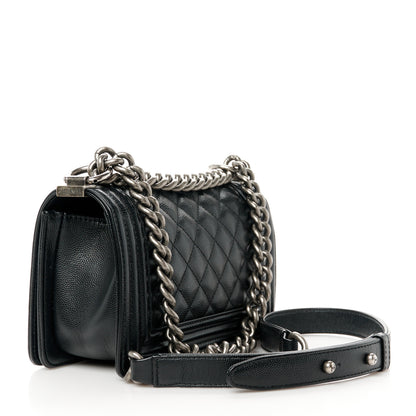 Chanel Caviar Quilted Small Boy Flap Black 3 of 10